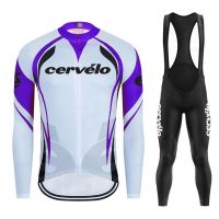 Cervelo Cycling Clothing Spring and Autumn Bicycle Set Long Sleeve Jersey Bike Racing Clothes MTB Uniform Ciclismo Long Pants