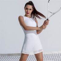 Summer Thin Tennis Dresses Yoga Running Fitness Casual Outdoor Sports Badminton Golf Volleyball Dress Outfit Women Sportswear