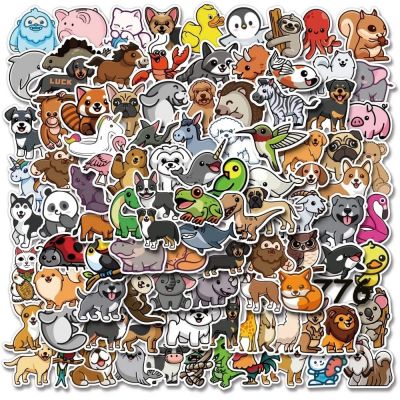 Lovely Cartoon Animal Stickers Fridge Stationary Scrapbook Viny Decal Graffiti Sticker for Kids Teens Toy Gift