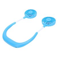 Air Conditioner Small Neck Band Portable Mini Air Fan With Dual Fan USB rechargeable Cooler Fan Lazy Fan