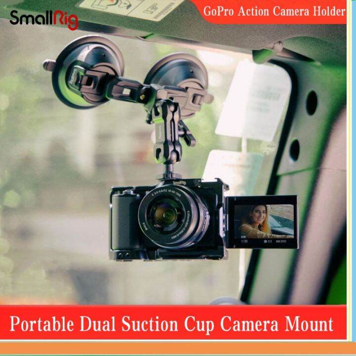SmallRig Dual Suction Cup Camera Mount SC 2K GoPro Action Camera Holder