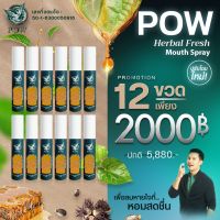 POW พาว เมาท์สเปรย์ สำหรับฉีดพ่นช่องปาก 12 ขวด ยับยั้งแบคทีเรีย ผสมโพรโพลิส เมนทอลและเปปเปอร์มิ้นท์ ของแท้ ส่งฟรี มีเก็บเงินปลายทาง