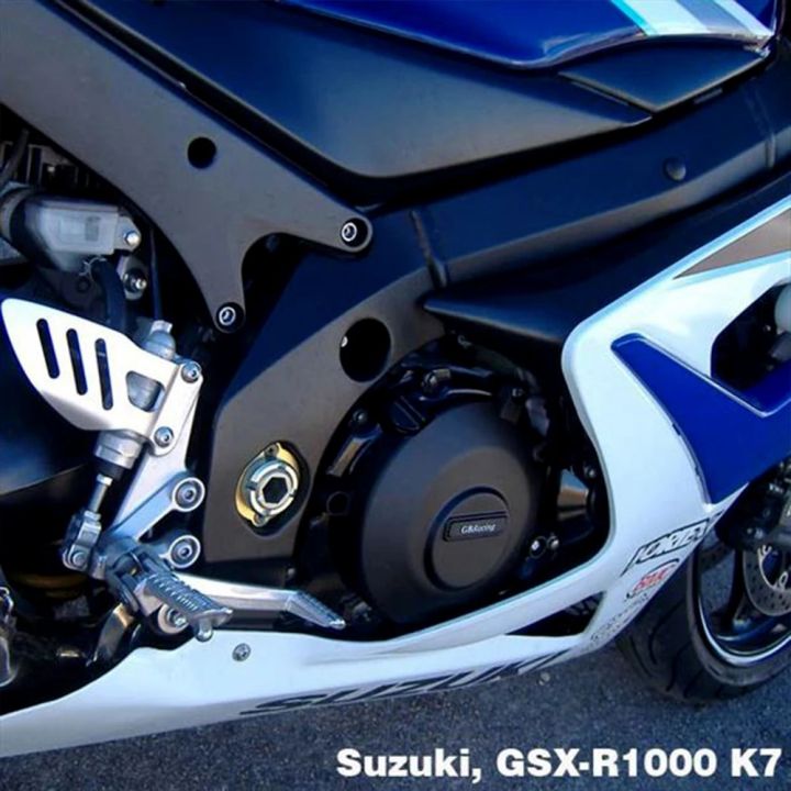 รถจักรยานยนต์ฝาครอบเครื่องยนต์กรณีการป้องกันสำหรับกรณี-gb-แข่งสำหรับซูซูกิ-gsxr1000-k5-k6-k7-k8เครื่องยนต์ครอบคลุมป้องกัน