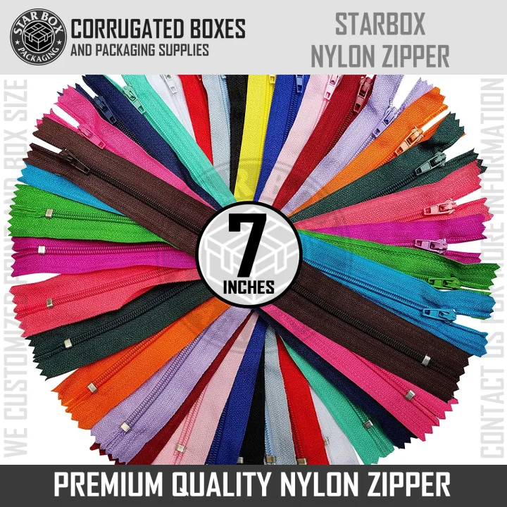 Starbox 7 Inches Zipper Individual Ordinary Nylon Zipper Sold Per
