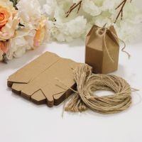 10Pcs Kraft Paper Hexagon Candy Gifts Boxes Wedding Favor Candy Dragee Box Bag for Baby Shower Birthday Party Gift Packing Decor
