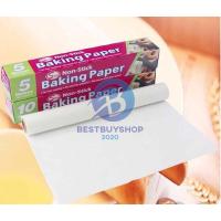 กระดาษไข BAKING PAPER กระดาษรองอบ กระดาษรองกันติด อุปกรณ์เบเกอรี่ ยาว 5เมตร และ10เมตร. BB99.