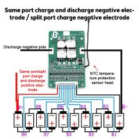 【LZ】◘☢◊  Placa de proteção da bateria do lítio 18650 da pilha 18650 do polímero de uma parte BMS 10S 42V 15A com controle de temperatura incorporado do equilíbrio