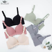 ECMLN ไม่มีรอยต่อ Push Up Bras สำหรับผู้หญิงหญิงชุดชั้นในเซ็กซี่ชุดชั้นในหญิง Intimates สายฟรี Deep U Bralette หญิงเสื้อ Underwear