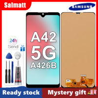 Salmatt 6.6 จอ OLED สำหรับ A42เคสหนัง Samsung Galaxy 5G/M42 5G A426 LCD A426U A426B SM-M426B SM-M426B /Ds อะไหล่ชุดประกอบดิจิไทเซอร์หน้าจอสัมผัส (ขนาดเล็ก)