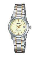 Casio Standard นาฬิกาข้อมือผู้หญิง สายสแตนเลส รุ่น LTP-V002SG,LTP-V002SG-9A ( CMG ) - สีทอง-เงิน