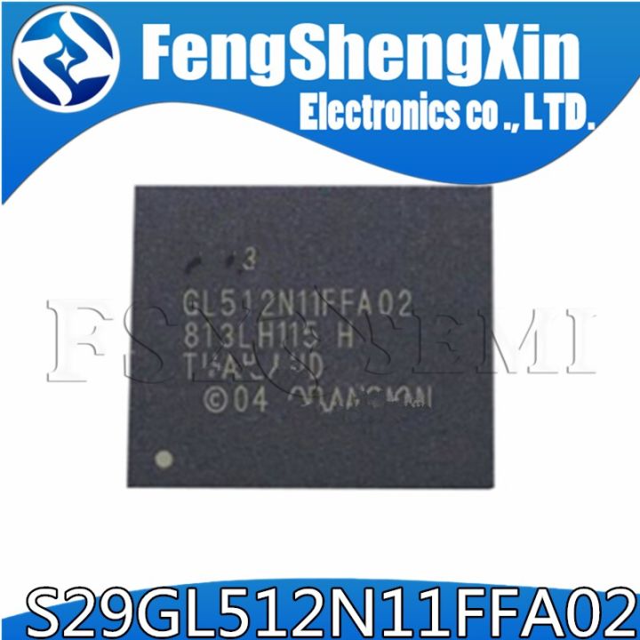5pcs/lot   S29GL512N11FFA02 GL512N11FFA02 Suitable for power amplifier host computer board memory chip