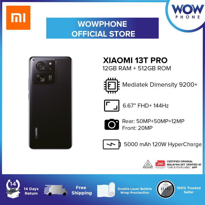 Xiaomi 11T Pro 5G (12GB+256GB) Original Smartphone Xiaomi Malaysia warranty