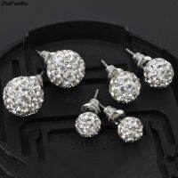 Earring Ball 8mm Rhinestone