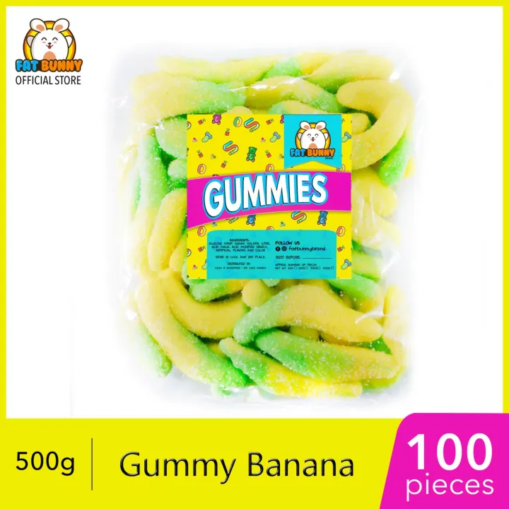 Fat Bunny Gummy Banana 500g 90 100pcs Lazada Ph 0848