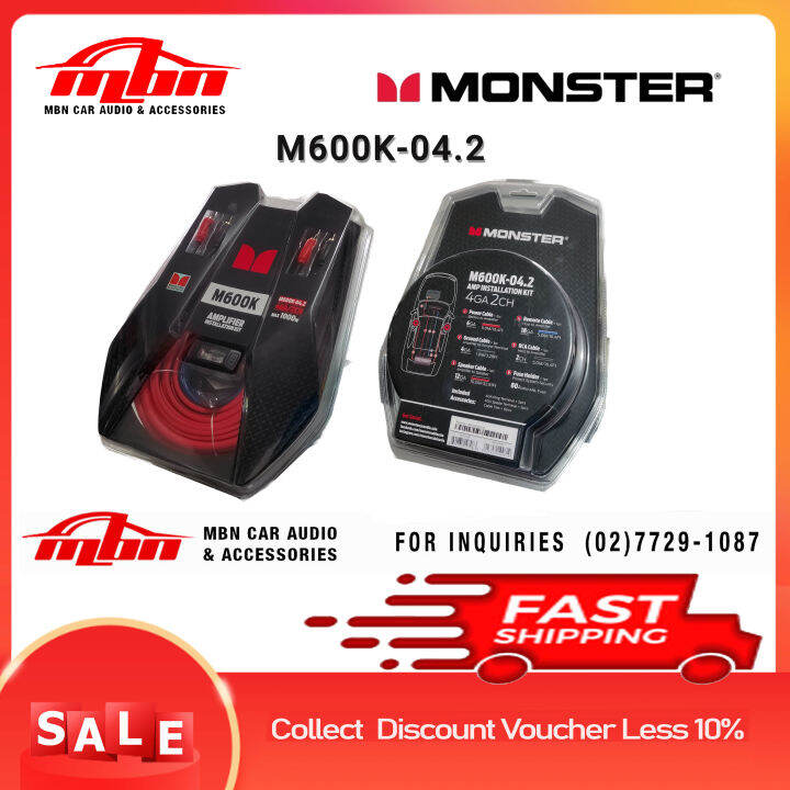 Monster Amplifier Installation Kit, Gauge 4 Wiring Kit 1set(MK60004