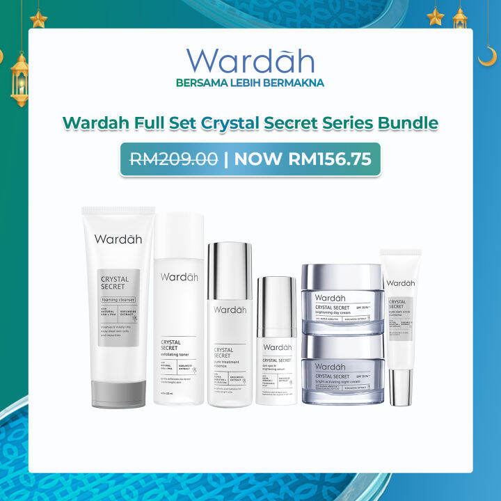 Wardah Full Set Crystal Secret Series Bundle | Lazada