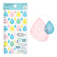 MIDORI Sticker Schedule 2539 Semi-Transparent Drop / สติ๊กเกอร์กึ่งโปร่งใสสำหรับแพลนเนอร์ ลายหยดน้ำ (D82539006)