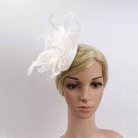 Fascinator Wedding Ladies Ascot Royal Alice Feather Headband