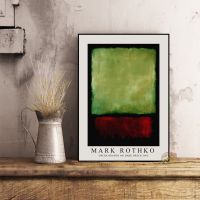 โปสเตอร์นามธรรม Mark Rothko ภาพจิตรกรรมฝาผนังหลากสีผ้าใบวาดภาพงานศิลปะพิมพ์ผนังนอร์ดิกสมัยใหม่สำหรับ69F 0706