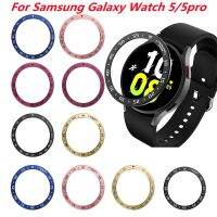 ❈☢ Metalowa ramka do Samsung Galaxy Watch 5/5pro 40mm 44mm 45mm Smartwatch pokrywa Sport klej Case zderzak pierścień zegarek akcesoria