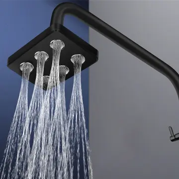 360° Shower Head Holder Adjustable Self-Adhesive Showerhead Bracket Wall  Mount With 2 Hooks Stand SPA Bathroom Universal ABS 1pc