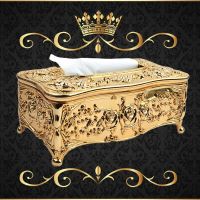 Luxury European Style Acrylic Tissue Box K Handkerchief Toilet Paper Holder Drop Ship