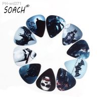 SOACH 10pcs 0.71mm Guitar Accessories high quality two side earrings pick DIY design pick guitar picks