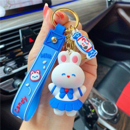 Ming1996 couple keychain dễ thương tinh tế nam keychain phim hoạt hình - ảnh sản phẩm 3