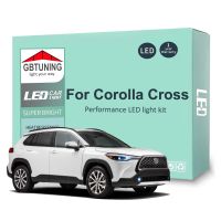 หลอดไฟตกแต่งภายใน LED 11ชิ้นชุดคิทสำหรับรถโตโยต้า Corolla Cross 2020 2021 2022แผนที่หลอดไฟ LED ในรถ Trunk ไฟอ่านหนังสือ Canbus ข้อผิดพลาด