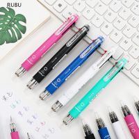 nmiaojudianzishangwuyo Rubu 6 In 1 ปากกาลูกลื่น หลากสี 5 สี ดินสอลูกลื่นอัตโนมัติ พร้อมยางลบ สําหรับโรงเรียน สํานักงาน เครื่องเขียน ใหม่