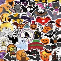 50 Halloween Stickers For Laptops Mobile Phone Cases Computers Ipads Waterproof Helmets Suitcases And Luggage Decoration Stickers 【OCT】