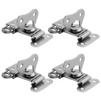 4 Pack 304 Stainless Steel Twist Latch with Keeper and Spring Butterfly Draw Latch for Case Box