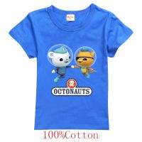 Cartoon Anime The Octonauts T-shirt for Boys Fashion Kids Clothes Cute Figure Clothing Summer Cotton Short Tops Aesthetic Gifts