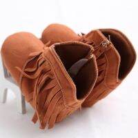 Kids Tassle Fringe Shoes Infant Soft-soled Anti-slip Boots