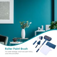 [Kiki tool store] Paint Runner Pro Roller Brush Handle Tool Flock Edger Office Room Wall DIY Painting