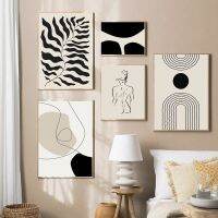 Bohemian Wall Art โปสเตอร์บทคัดย่อภาพวาดผ้าใบสำหรับตกแต่งห้องนั่งเล่น Boho ภายใน Painting