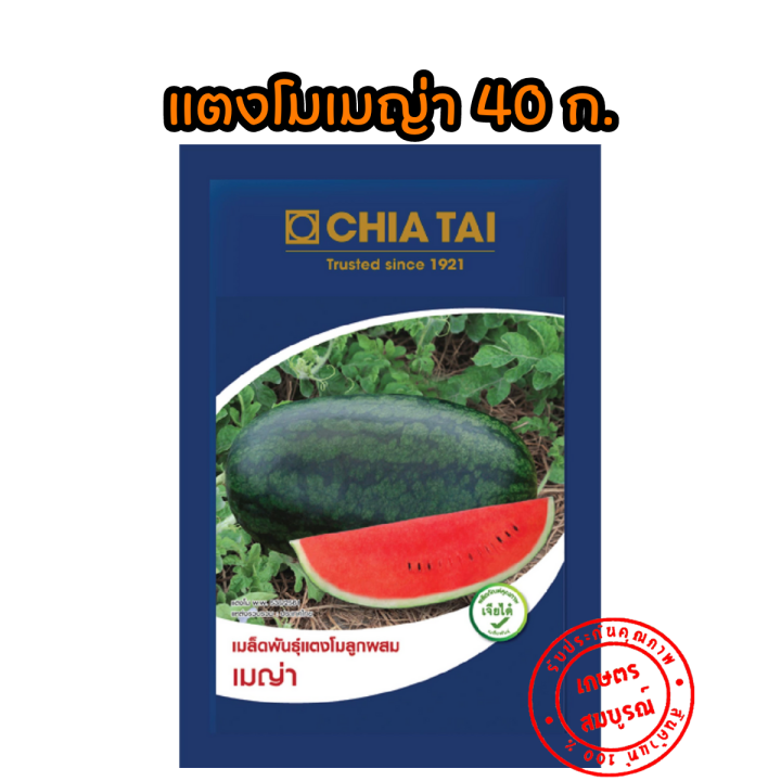 แตงโมเมญ่า-เมล็ดพันธุ์แตงโมตอปิโด-40-ก-ตราเจียไต๋