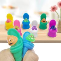 【CC】 Toilet Poop Squeeze Colored Carry Around Knead Pranks Jokes Tricky Color Gifts