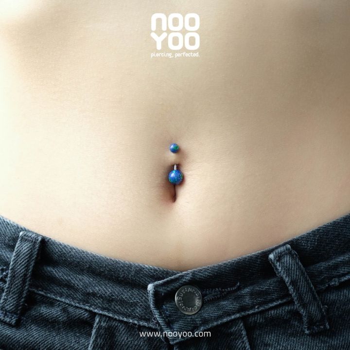 nooyoo-จิวสะดือสำหรับผิวแพ้ง่าย-created-gems-8-5mm-ball