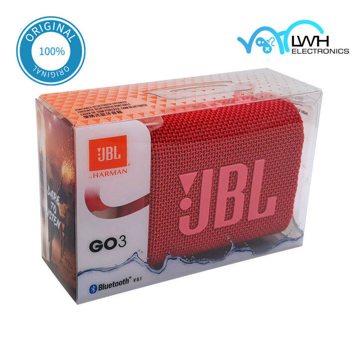 JBL Go3 Portable Waterproof Wireless Speaker with Bluetooth and