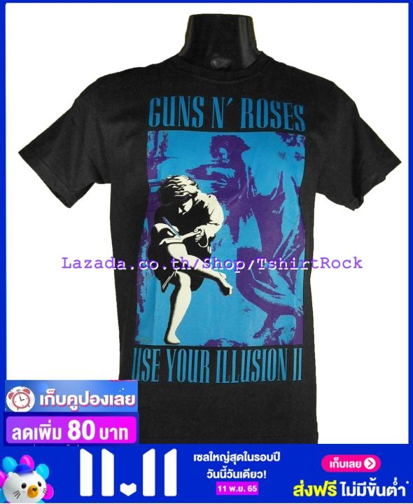 เสื้อวง-guns-n-roses-กันส์แอนด์โรสเซส-ไซส์ยุโรป-เสื้อยืดวงดนตรีร็อค-เสื้อร็อค-gun1684-ส่งจากไทย