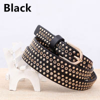 2016 womens Fashion Girls belts brand 100 leather women Rivet belt metal pin buckle vintage belts for jeans free shipping