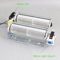 1pc Cross flow fan for electric fireplace oven exhaust fan ball bearing brushless motor fan crossflow ventilatior 220/120V48mm