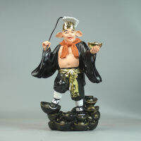 รูปปั้นหมู Marshal Tianpeng Bajie ตกแต่งหมู Wu Neng แก๊งหมูหมาในเรซินทาสีเดินทางไปยังตกแต่งตัวละครตะวันตก