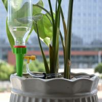 【YF】♈✌  Drip Irrigation Automatic Plant Flowerpot Waterers System Adjustable Drip Spikes Taper Pot Watering Coke Bottles