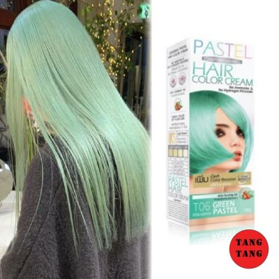 Carebeau Pastel Hair Color Cream T06 สีเขียวพาสเทล 100 g.