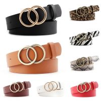 【YF】 Fashion Waist belt Leather Metal Buckle Pin Ladies Leisure Jeans Waistband