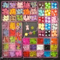 1 Box Mixed Kawaii Accessories Resin Candy Nail Art Charms Gummy Bear Nail Art Decorations DIY Cute Bear Nail Art Rhinestones