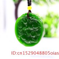 【CW】 Pendant Necklace Jadeite Fashion Men Jewelry Carved Gifts Chinese for Amulet