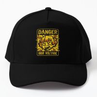 High Voltage Demon Slayer Baseball Cap Hat Sport Black Hip Hop Sun Snapback Printed Bonnet Solid Color Outdoor Casual Boys